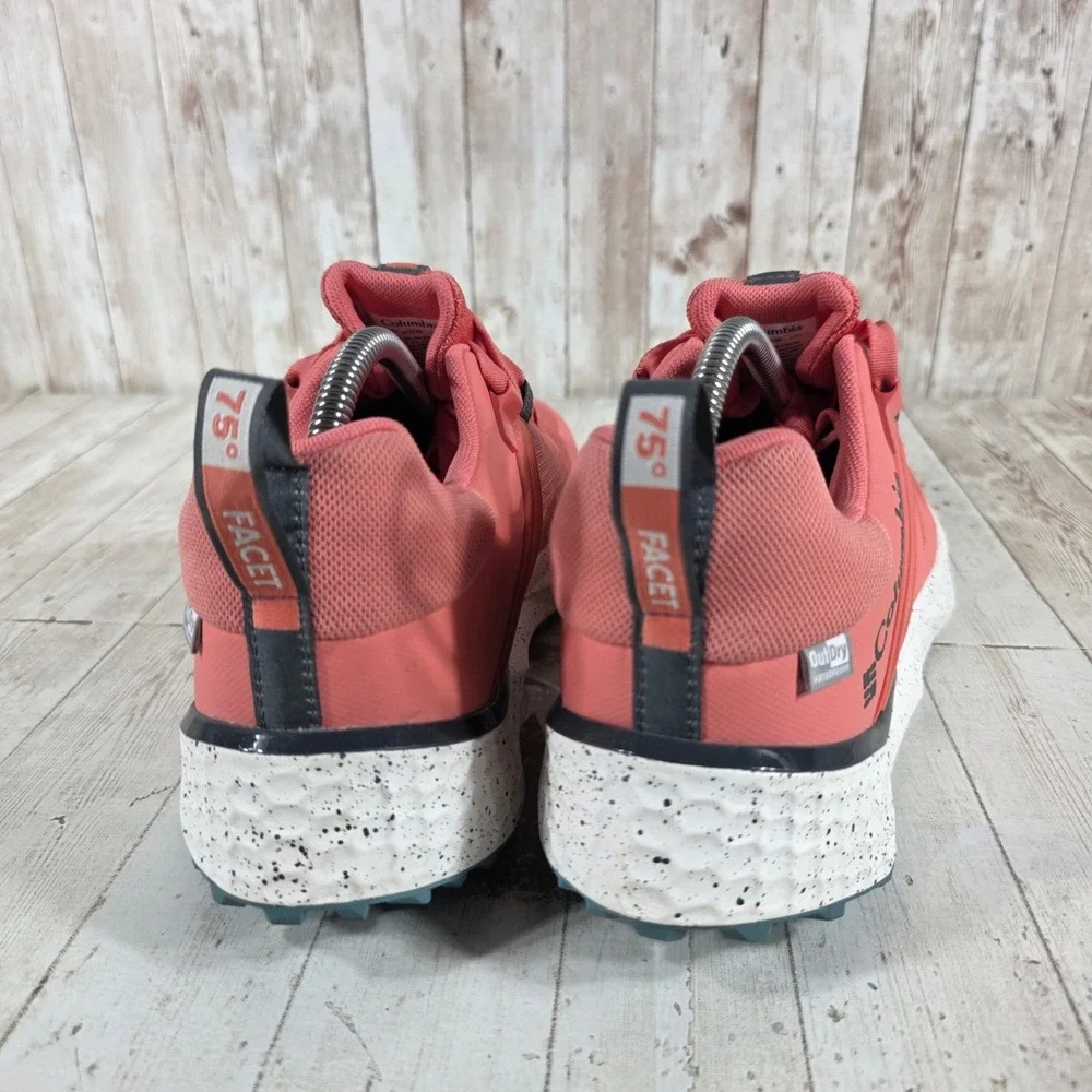 Columbia‎ Facet 75 OutDry Womens 10 Waterproof Hiking Shoes Coral BL9284-692